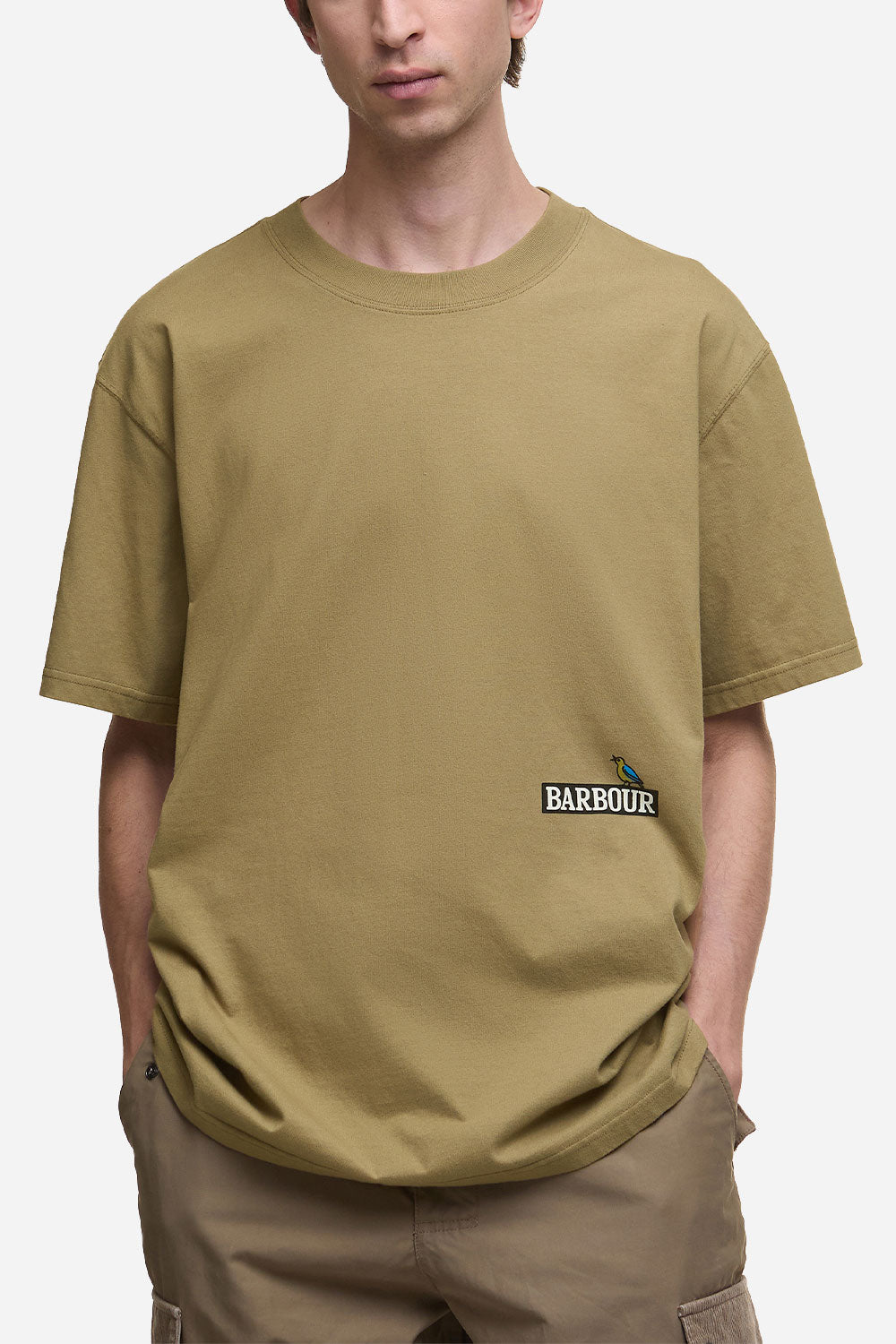 Barbour Campbell OS -grafiikka-t-paita (British Khaki)