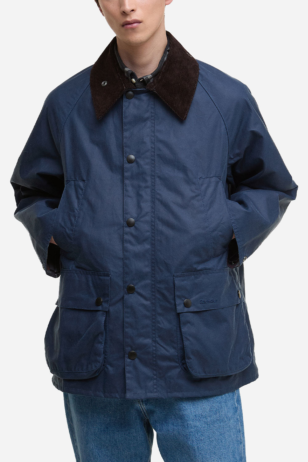 Barbour OS Bedale Wax -takki (pesty koboltti)