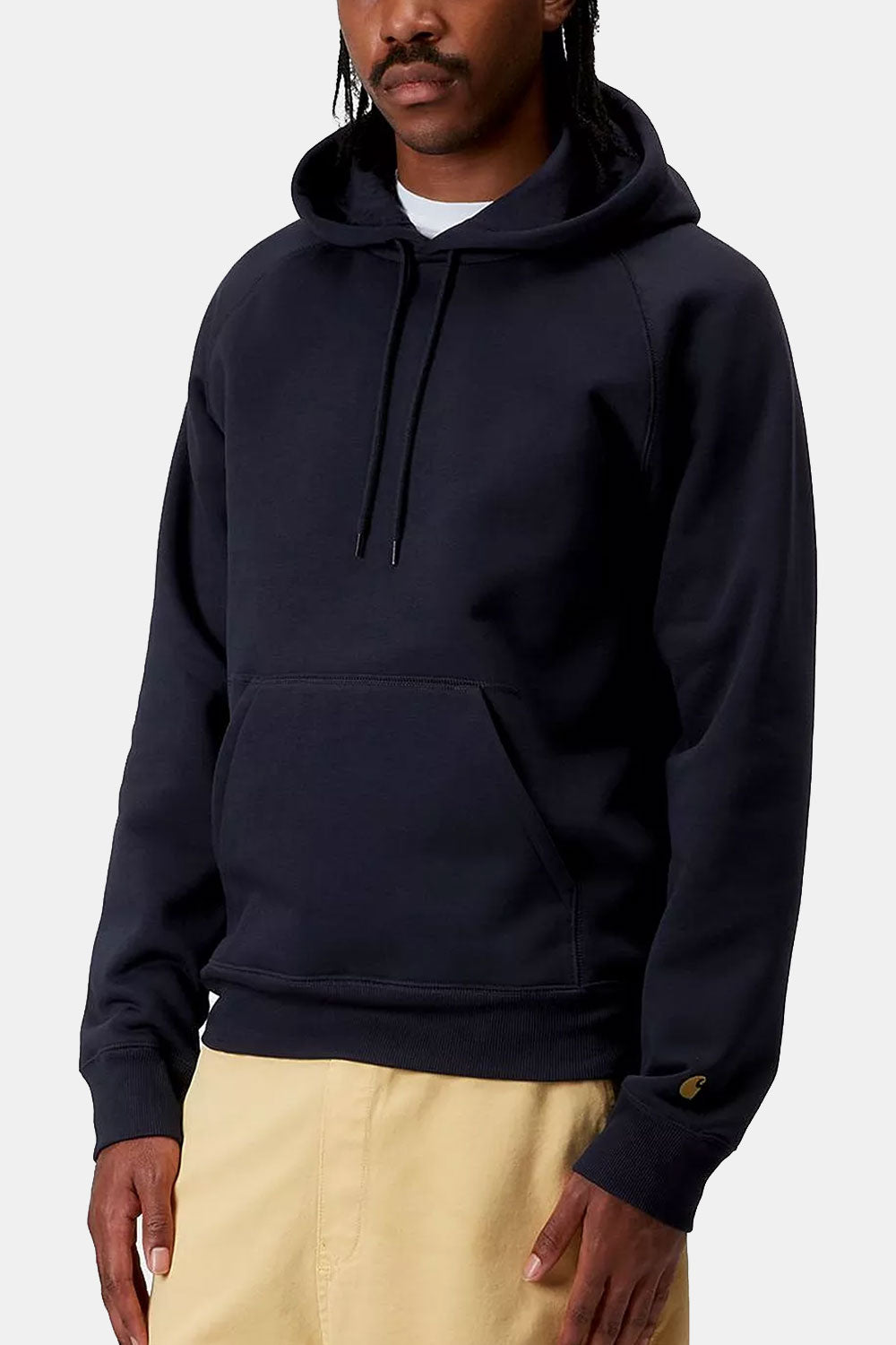 Carhartt WIP Hooded Chase Sweat (Dark Navy/Gold)