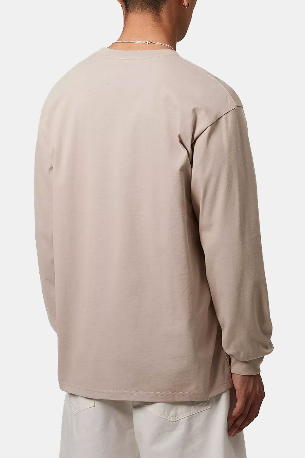 Carhartt WIP pitkähihainen Chase-t-paita (Dusky Beige/kulta)