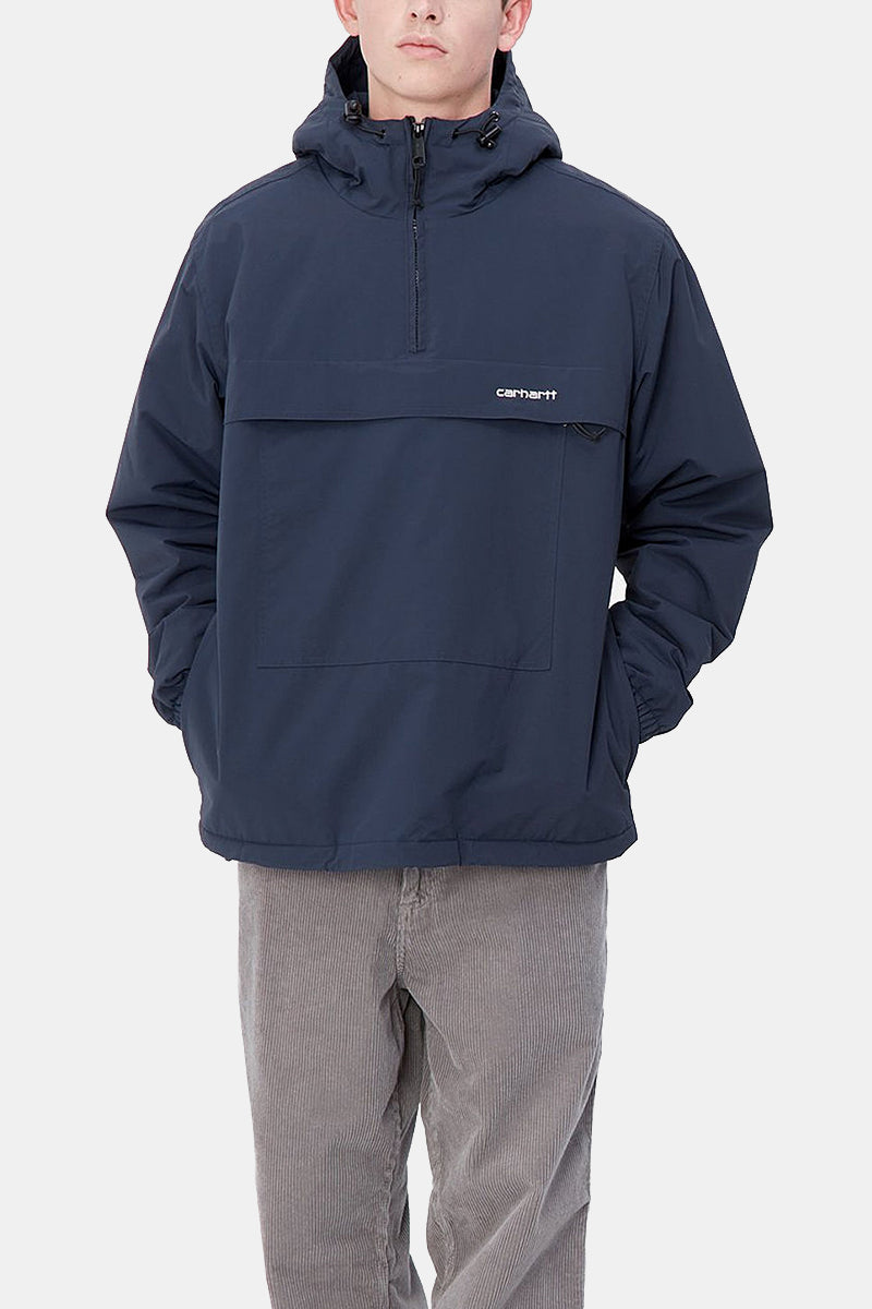 Carhartt Wip Windbreaker Pullover -takki (ilmavoimien sininen/valkoinen)