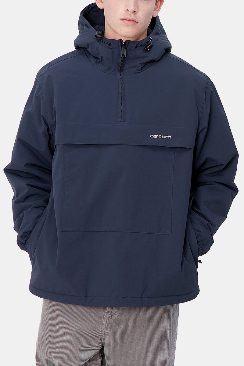 Carhartt Wip Windbreaker Pullover -takki (ilmavoimien sininen/valkoinen)