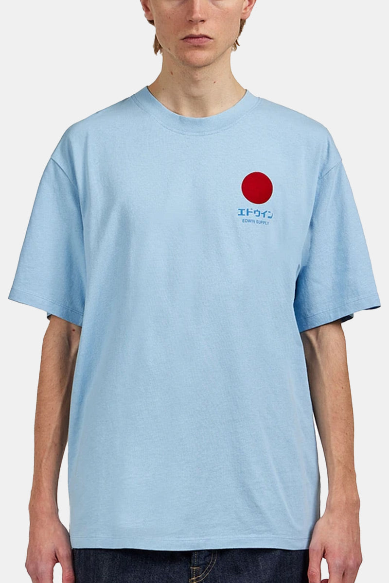 Edwin japanilainen Sun Supply T-paita (Placid Blue)