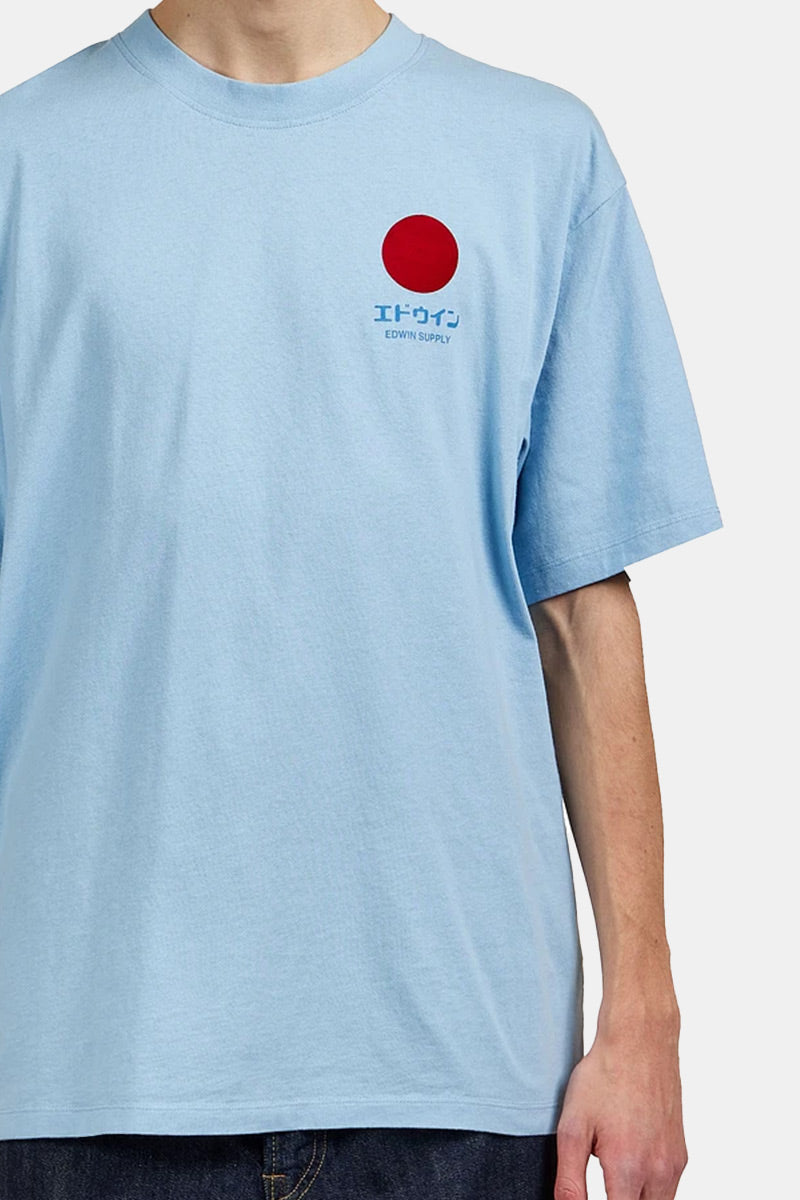 Edwin japanilainen Sun Supply T-paita (Placid Blue)