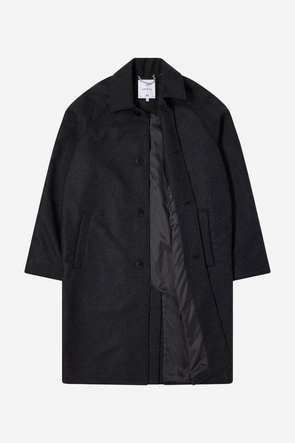 Edwin Mac Wool Coat (Dark Grey Marl)