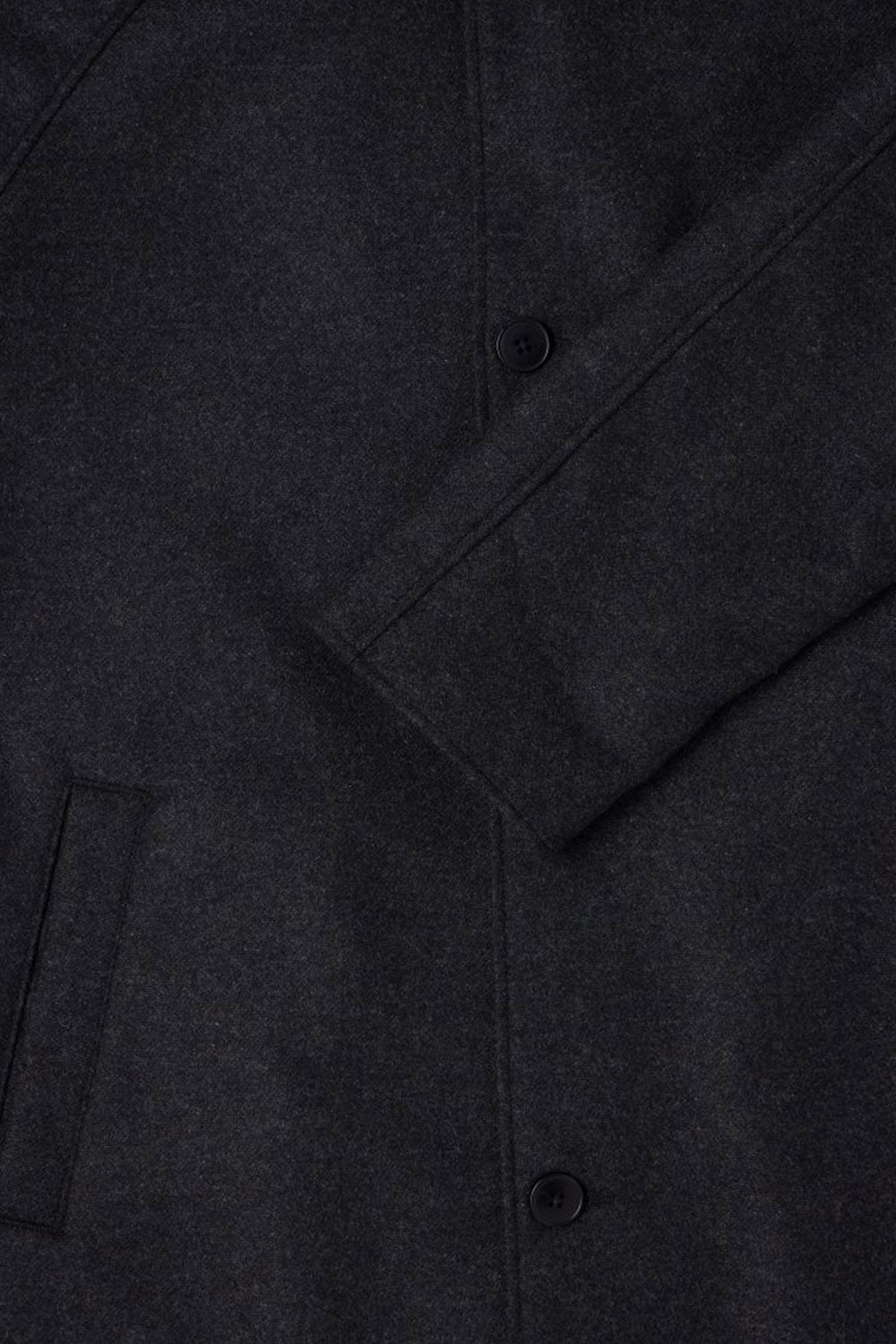 Edwin Mac Wool Coat (Dark Grey Marl)
