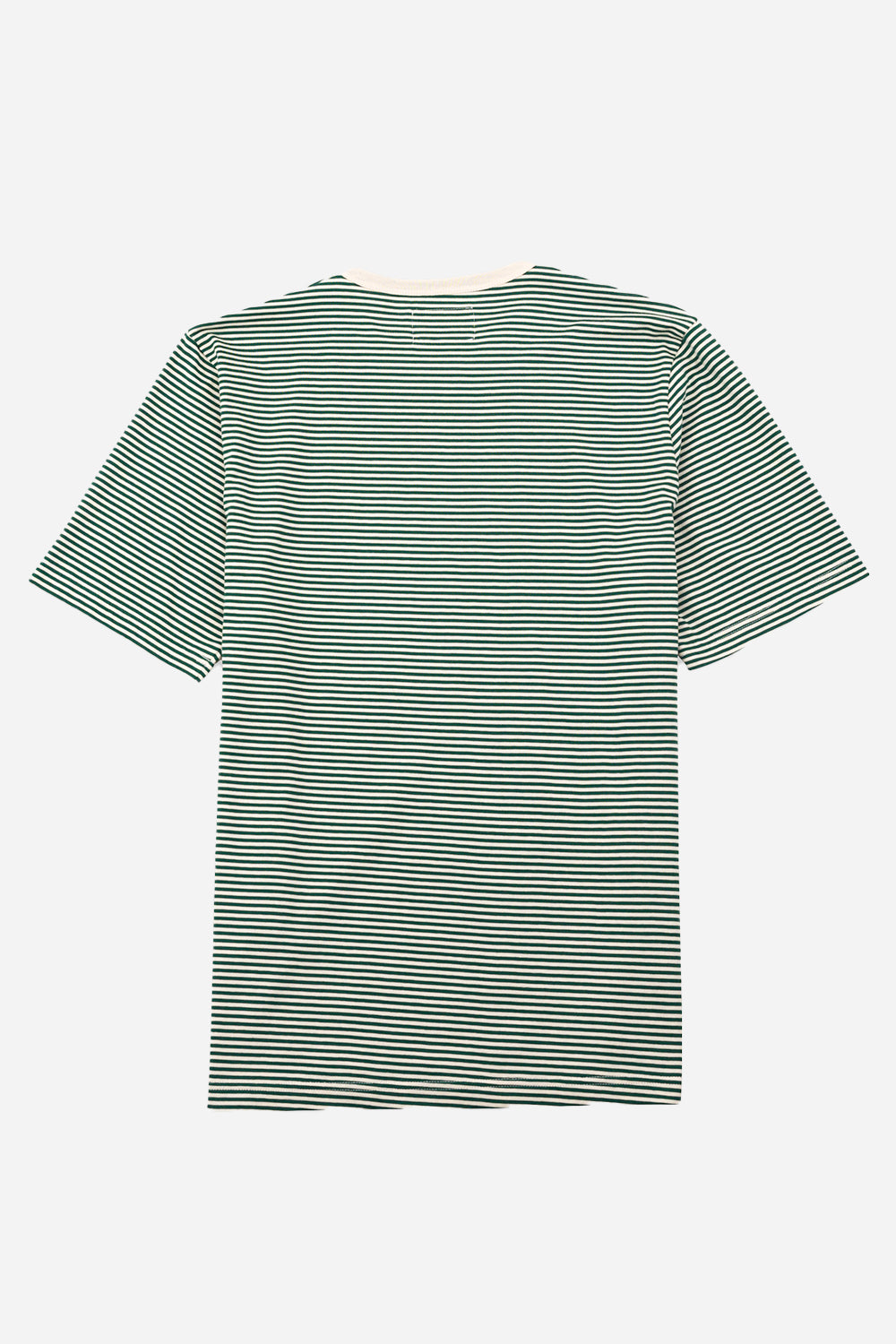 Folk 1x1 Stripe T-Shirt (Phthalo Green/Ecru)
