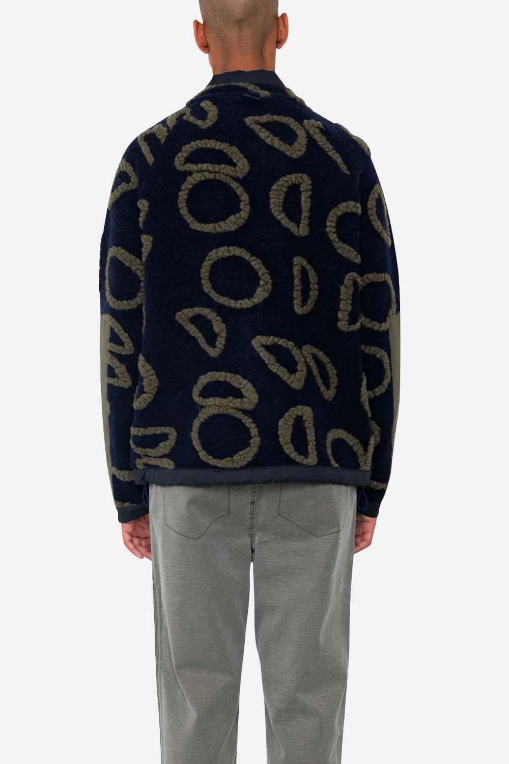 Folk Signal Fleece (laivaston ympyrä Jacquard)