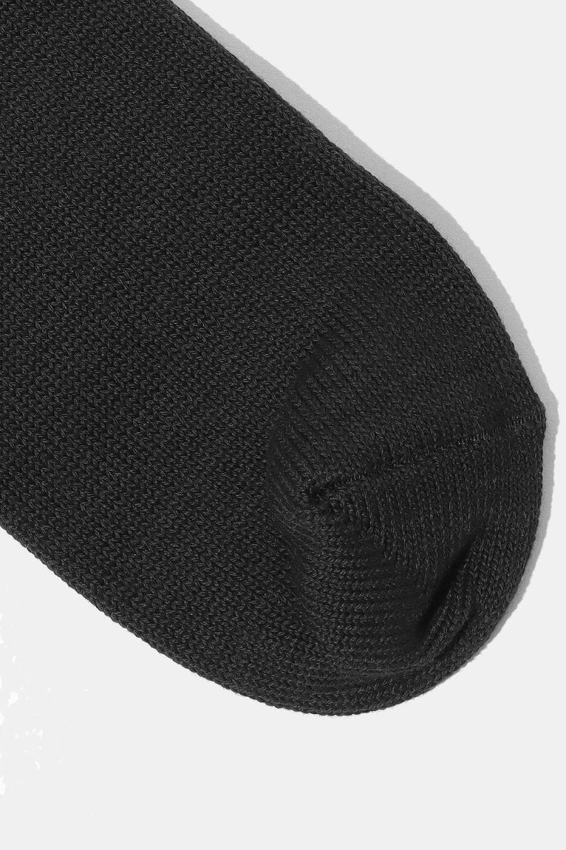 Anonymous Ism Tack Rib Crew Socks (Jet Black) | Socks