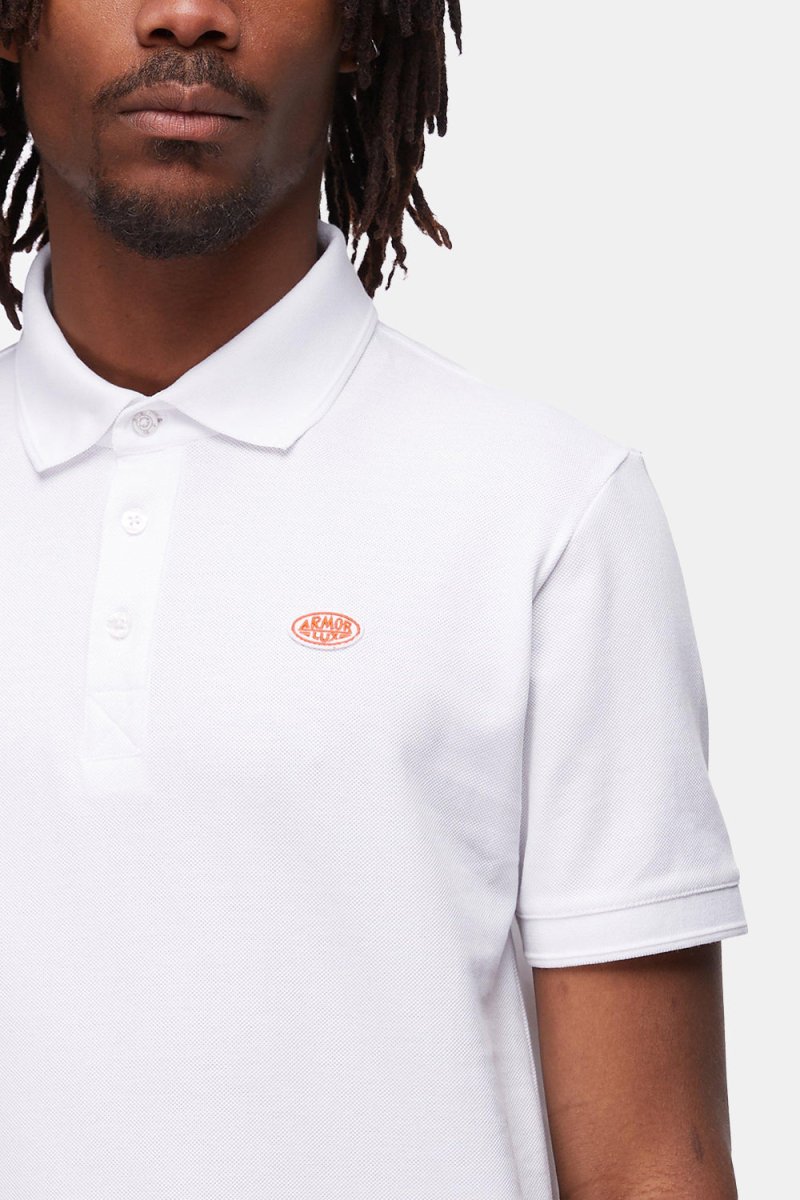 Armor Lux Heritage Short Sleeve Polo (White) | Polo Shirts