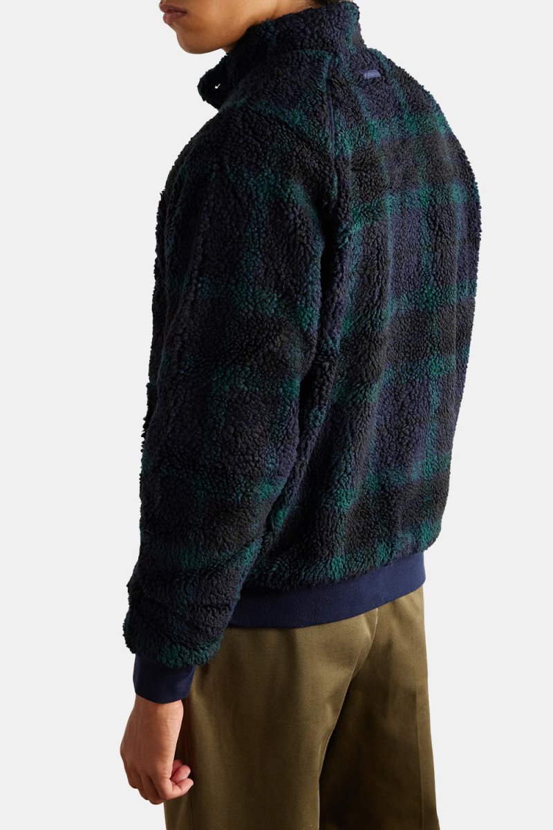 Baracuta Curly Fleece G9 Jacket (Blackwatch Navy/Green) | Jackets