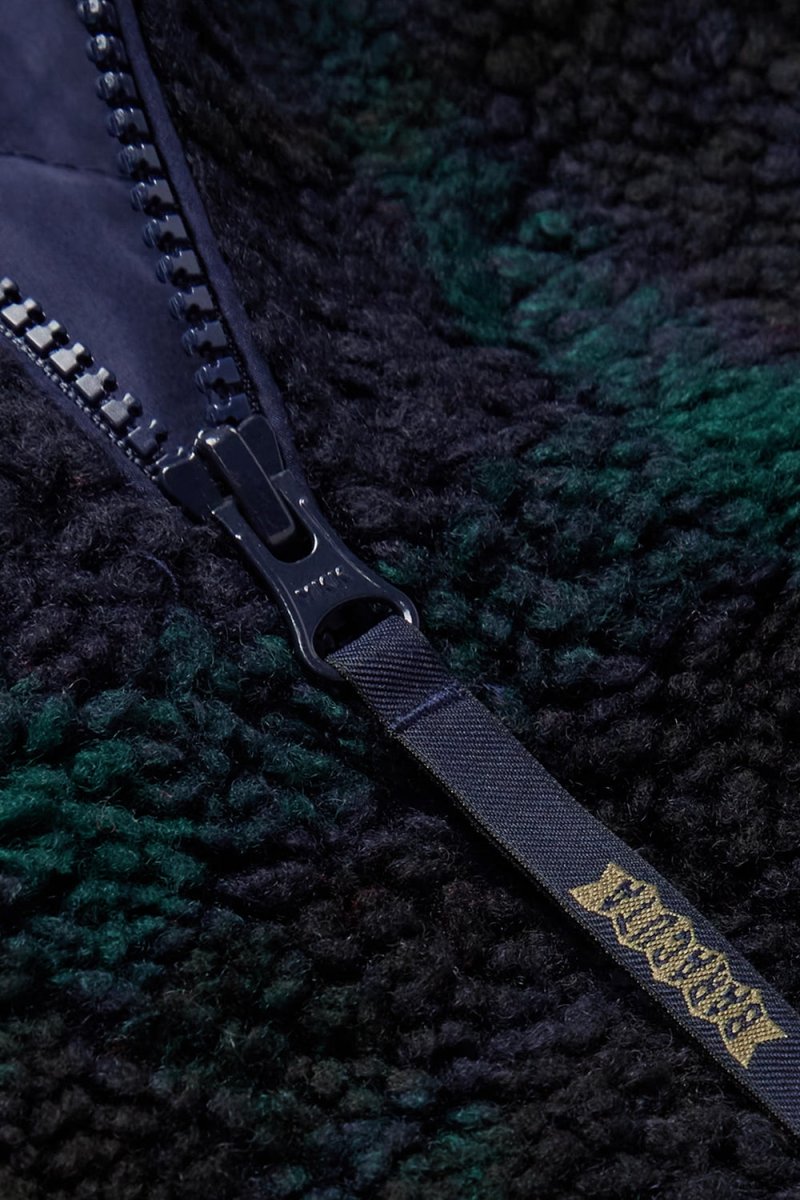 Baracuta Curly Fleece G9 Jacket (Blackwatch Navy/Green) | Jackets