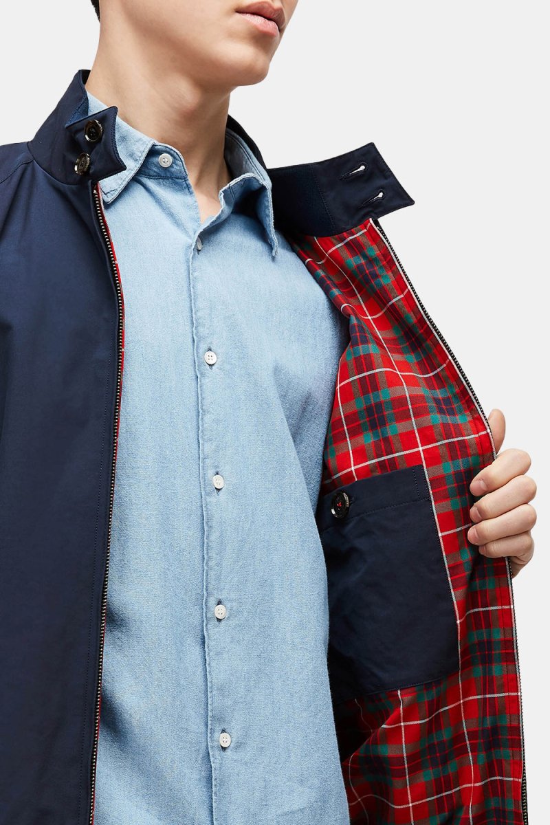 Baracuta G9 Classic Cotton-Blend Harrington Jacket (Classic Navy) | Jackets
