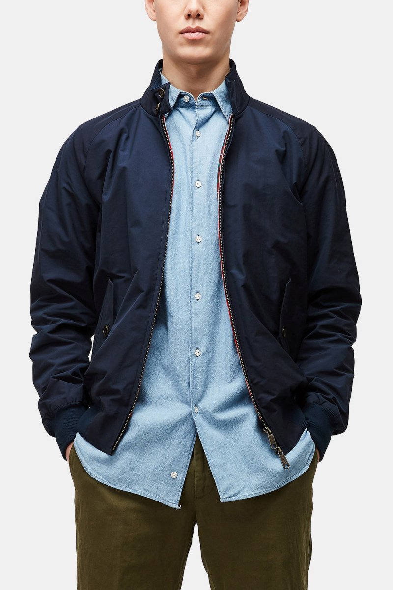 Baracuta G9 Classic Cotton-Blend Harrington Jacket (Classic Navy) | Jackets