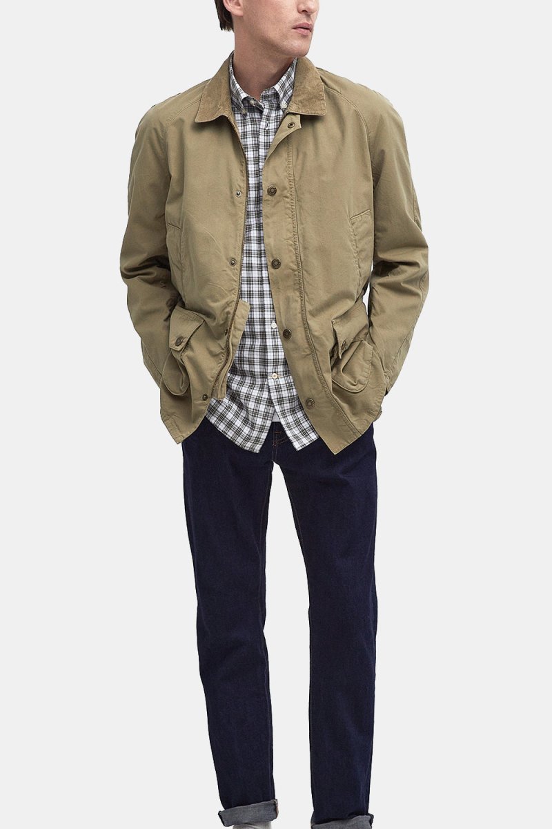 Barbour Ashby -rento kesätakki (valkaistu oliivi)