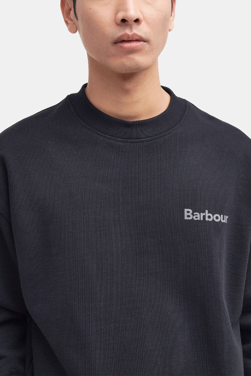 Barbour Nicholas Crew Sweatshirt (Black) | Sweaters