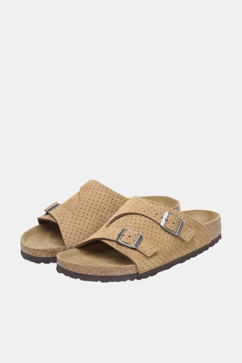 Birkenstock Zürich BS Suede Embossed (Emboss Dots New Beige) | Sandals