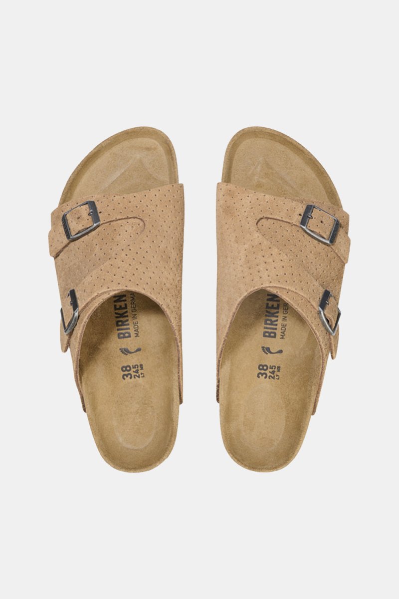 Birkenstock Zürich BS Suede Embossed (Emboss Dots New Beige) | Sandals