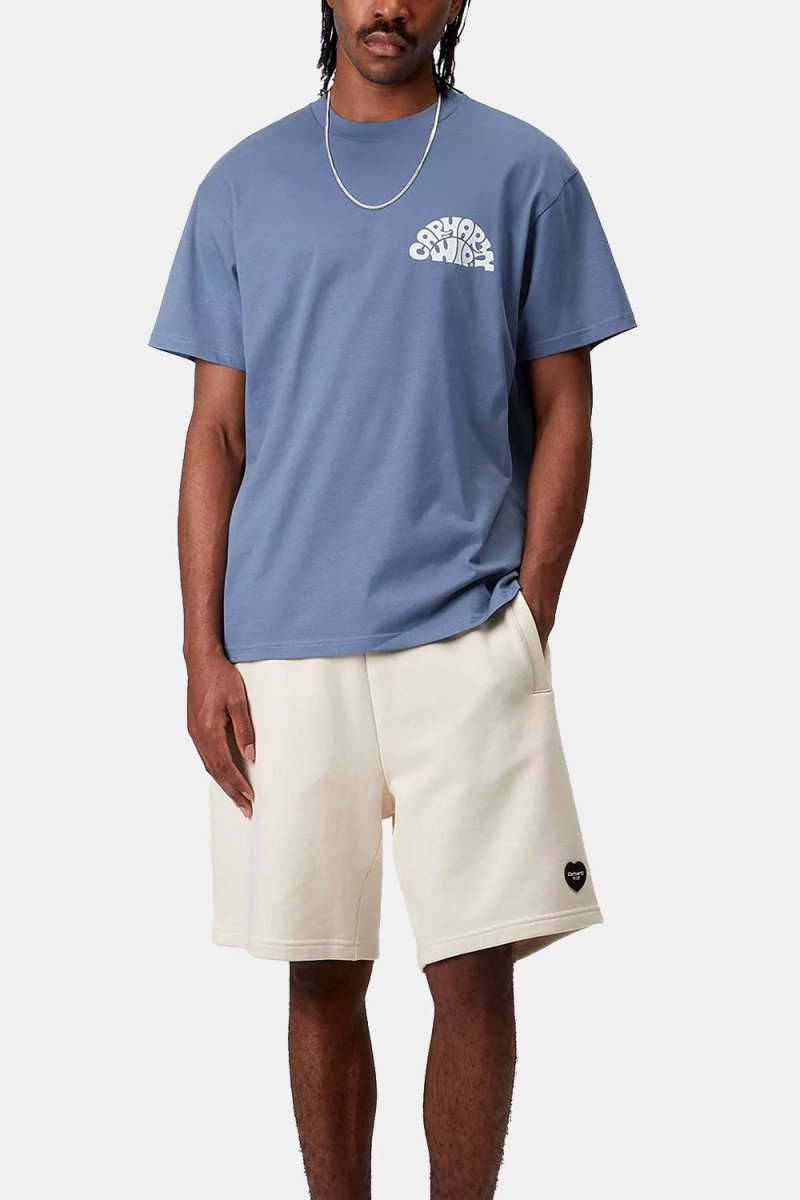 Carhartt WIP Short Sleeve Jazzy T-Shirt (Blue Iris/White) | T-Shirts