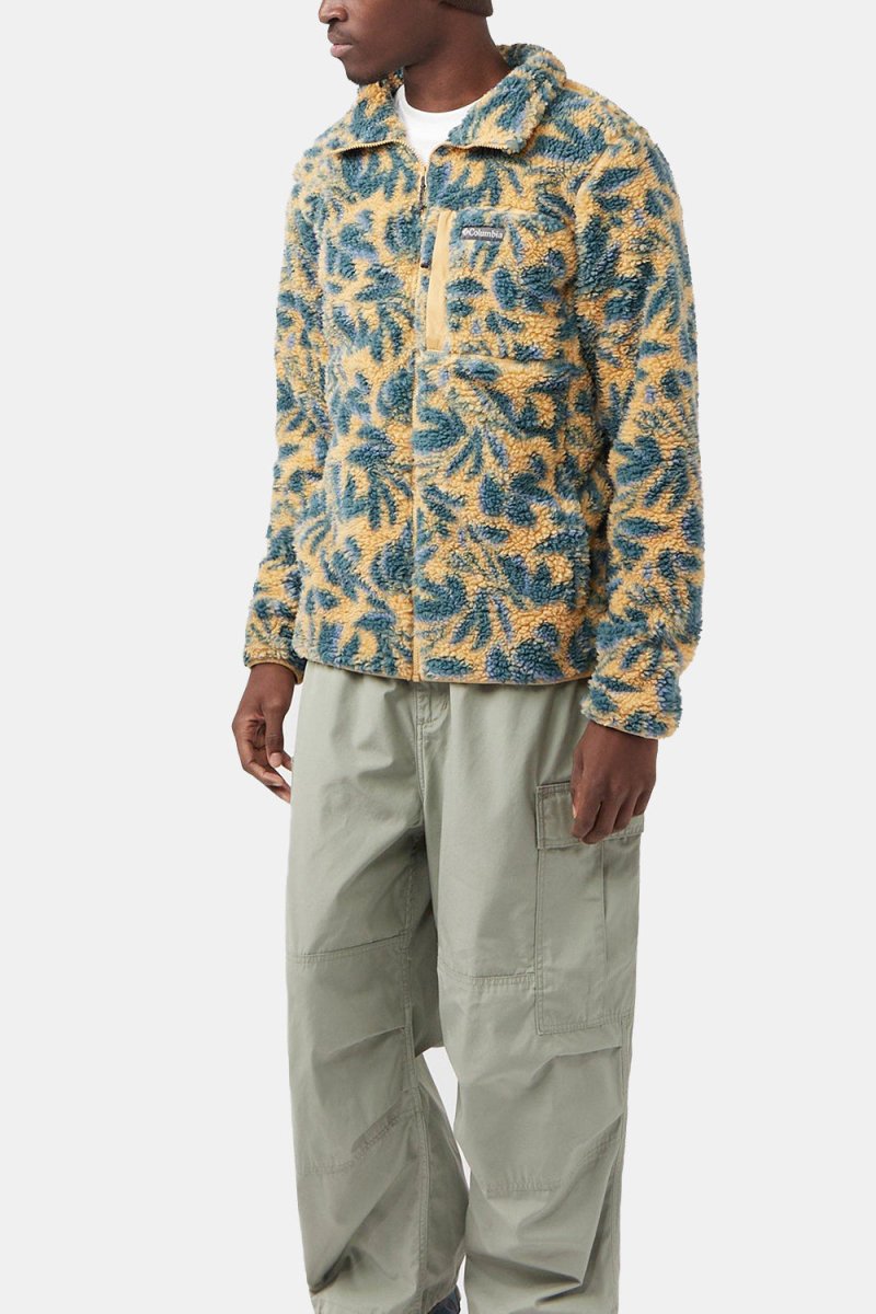 Columbia Winter Pass Print Fleece Full Zip (Light Camel Areca Print) | Sweaters