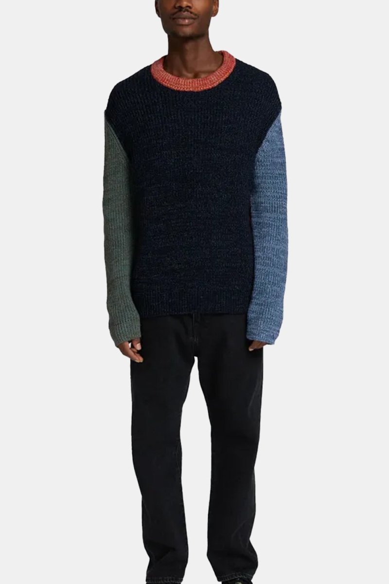 Edwin Alaric Crew Neck Sweater (Navy) | Knitwear