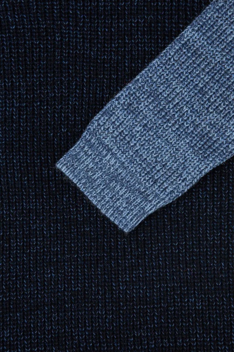 Edwin Alaric Crew Neck Sweater (Navy) | Knitwear