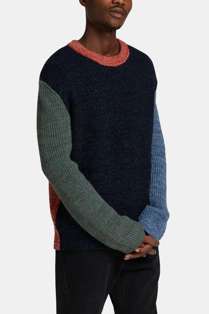 Edwin Alaric Crew Neck Sweater (Navy) | Knitwear