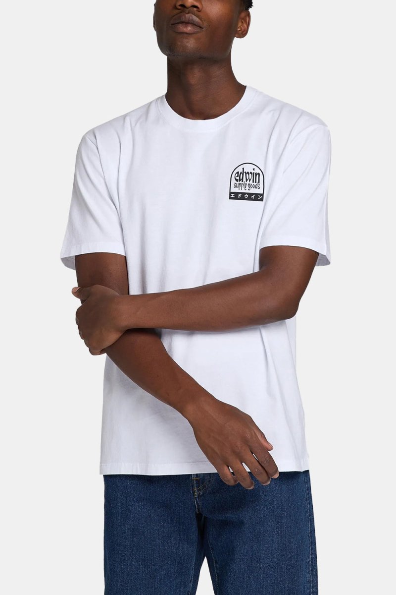 Edwin Fuji Supply Goods T-Shirt (White) | T-Shirts