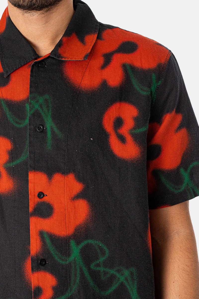 Edwin Garden Society Short Sleeve Shirt (Red/Black) | Shirts