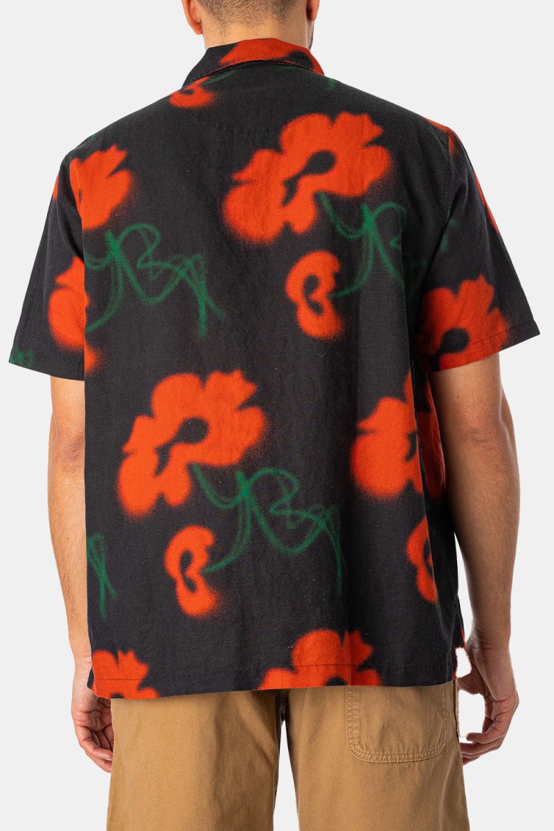 Edwin Garden Society Short Sleeve Shirt (Red/Black) | Shirts