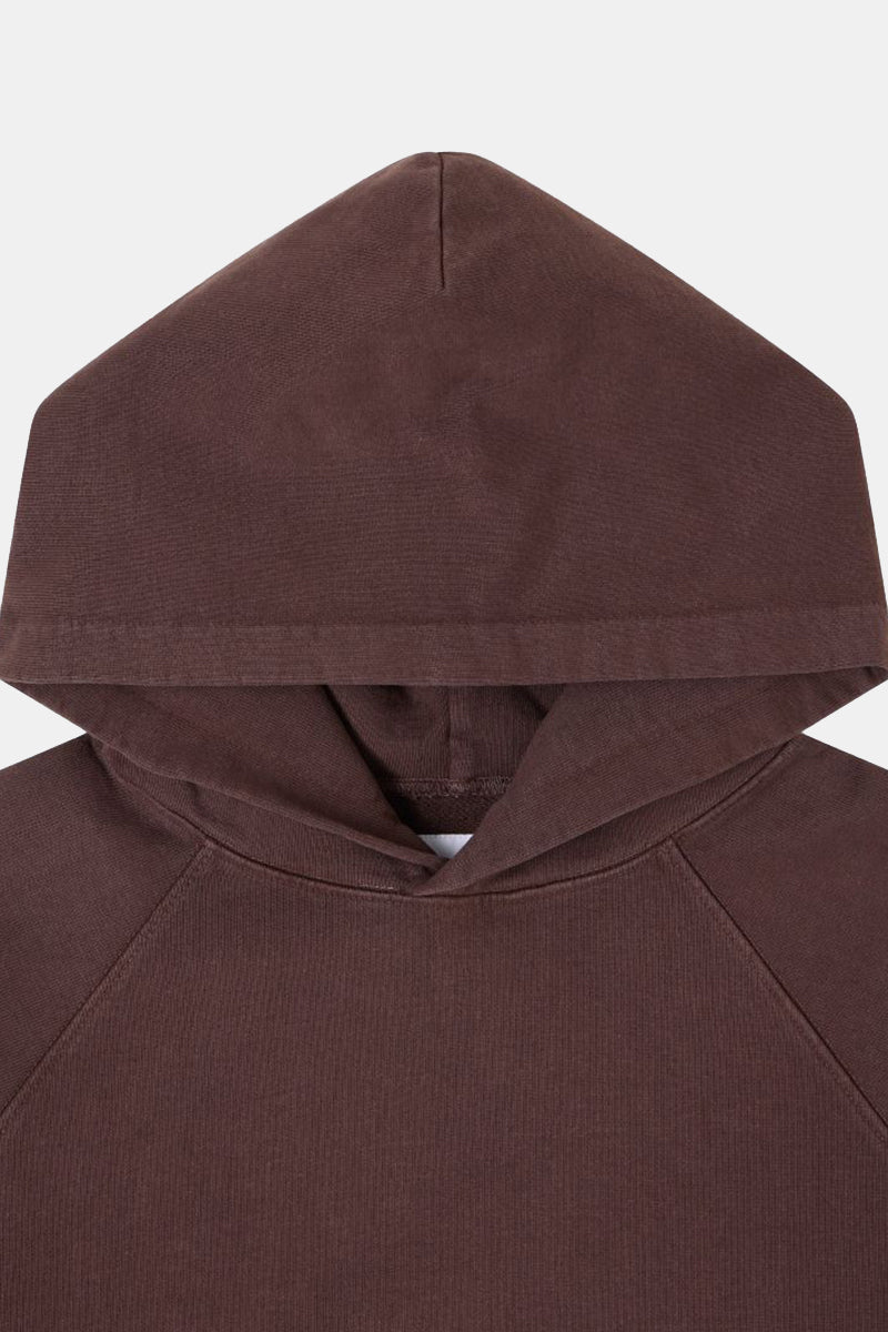 Edwin Raglan Sleeve Hooded Sweatshirt (Mole) | Sweaters