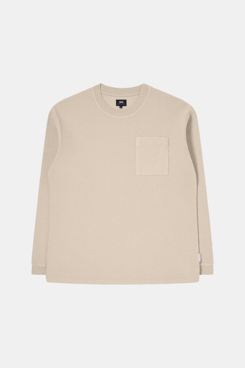 Edwin Waffle Dizzy II Long Sleeve T-shirt (Peyote) | Sweaters