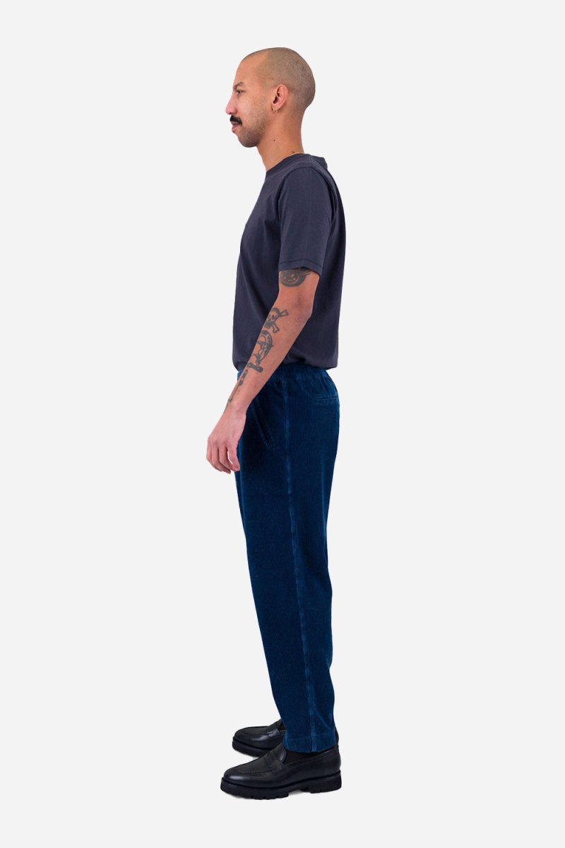 Folk Drawcord Assembly Pant (Washed Indigo Cord) | Trousers