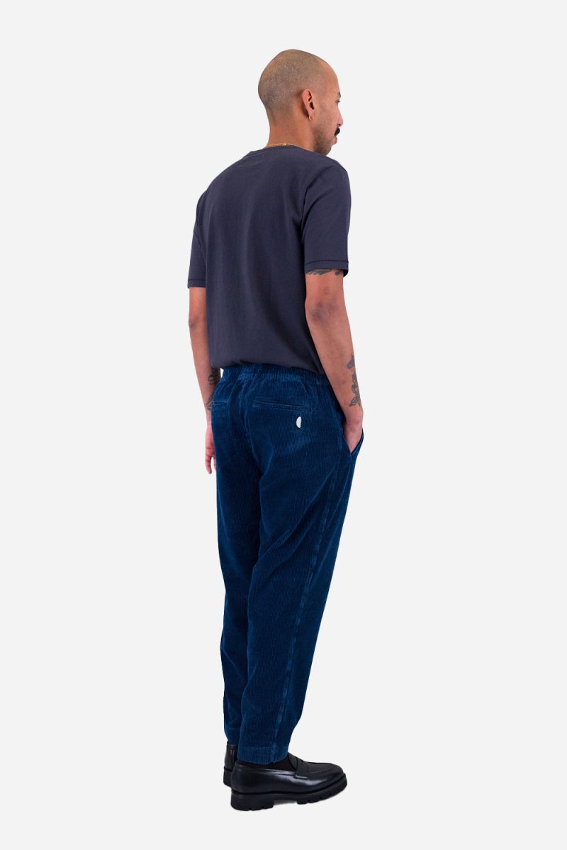 Folk Drawcord Assembly Pant (Washed Indigo Cord) | Trousers