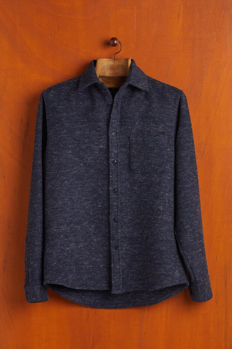 Portuguese Flannel Soft Rude ESP BD Shirt (Blue) | Shirts