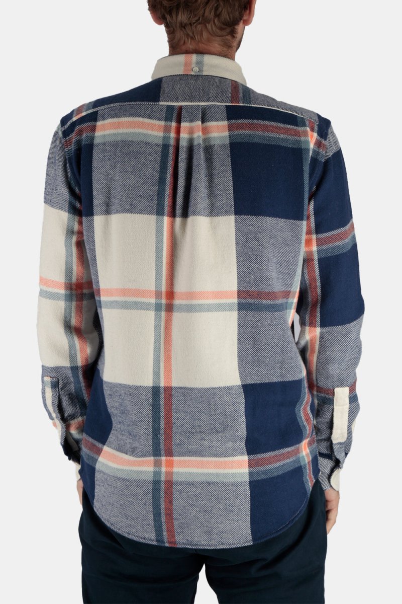 Portuguese Flannel Tape ESP BD Shirt (White/Blue) | Shirts