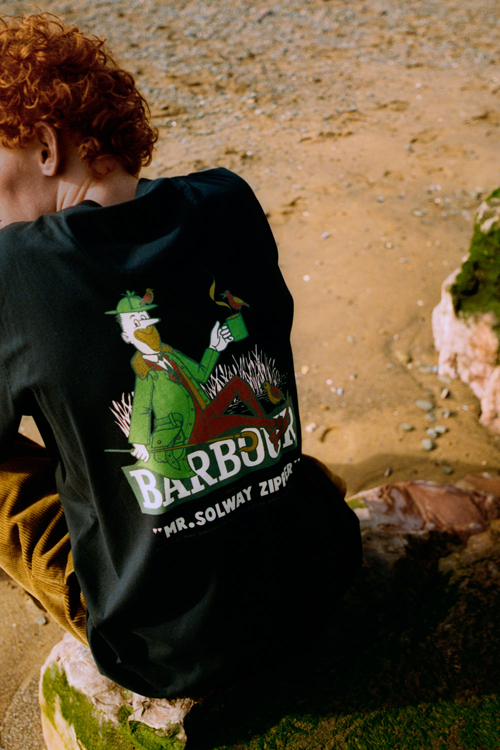 Barbour Campbell OS -grafiikka T-paita (musta)