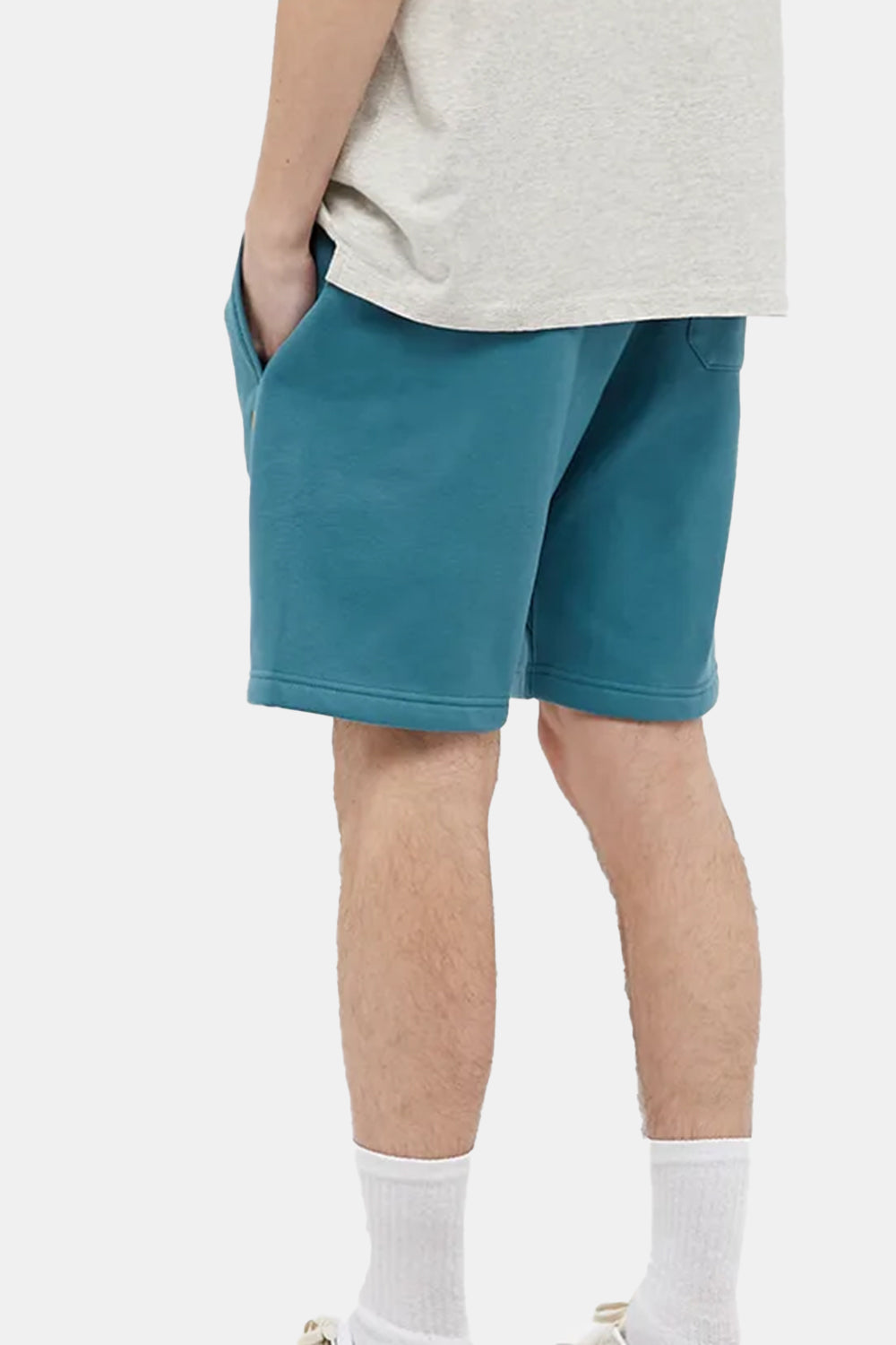 Carhartt WIP Chase Sweat Shorts (Hydro & Gold) | Number Six