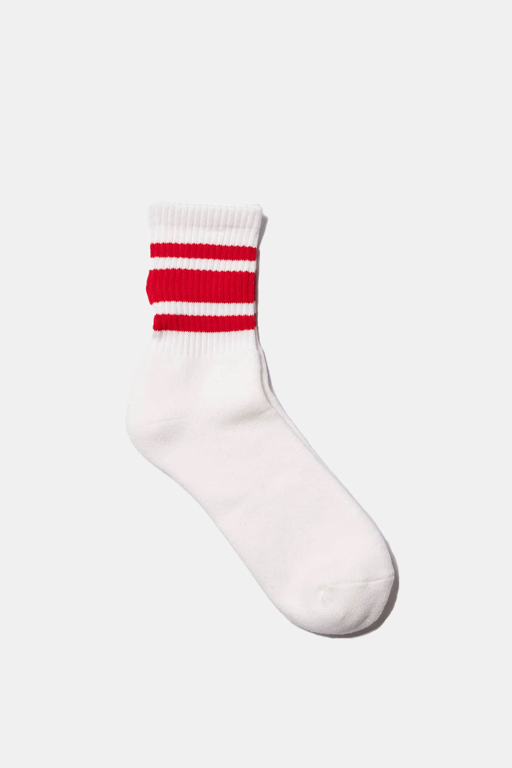 Decka Socks Embroidered Skater Socks (Wrestling/Red)