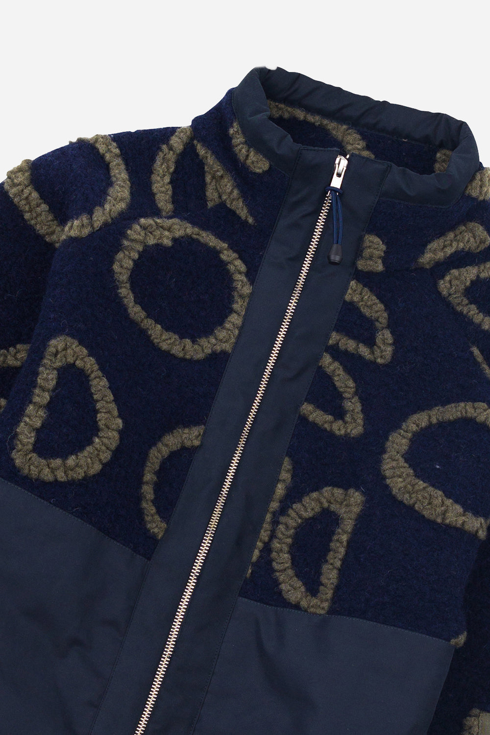 Folk Signal Fleece (laivaston ympyrä Jacquard)