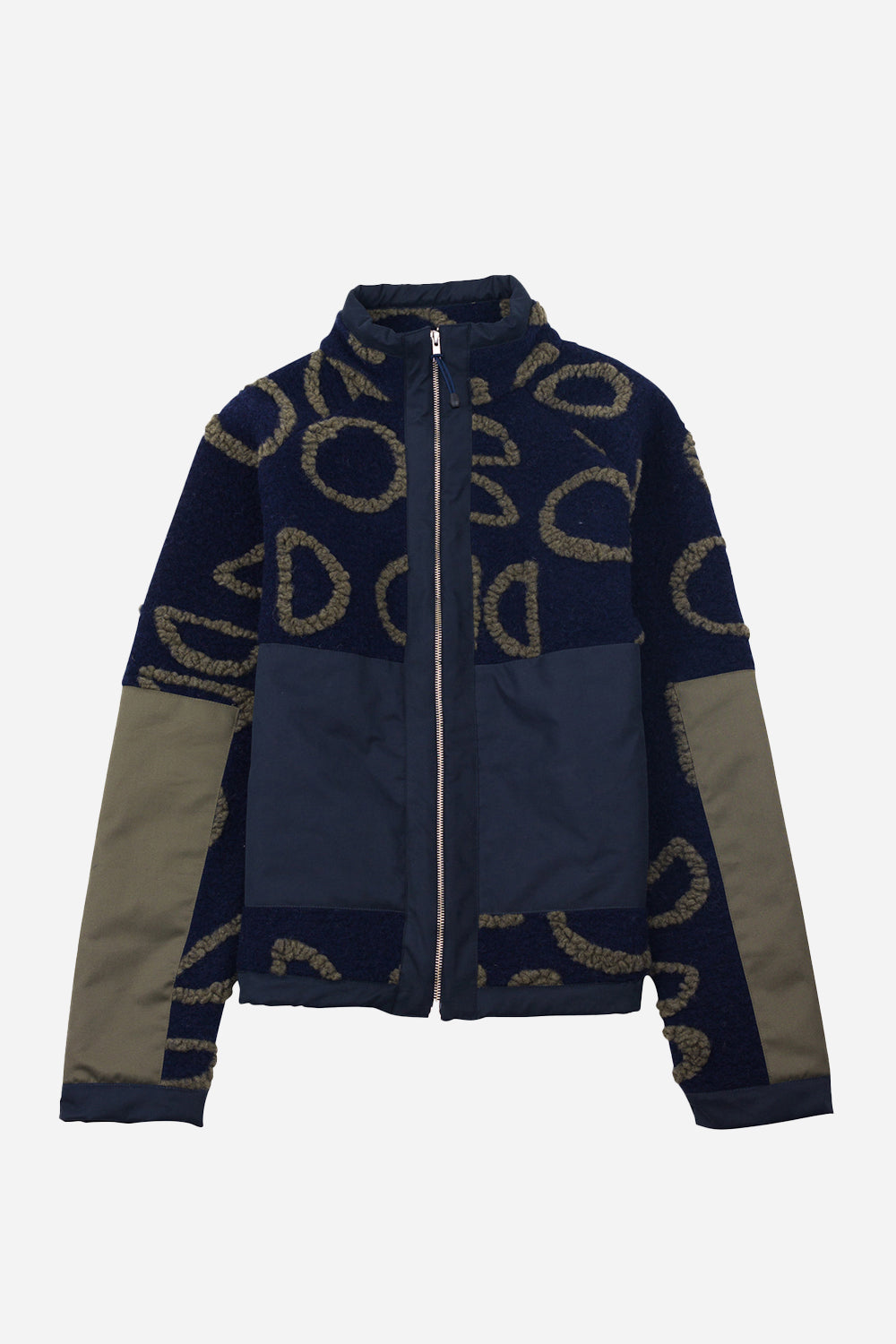 Folk Signal Fleece (laivaston ympyrä Jacquard)