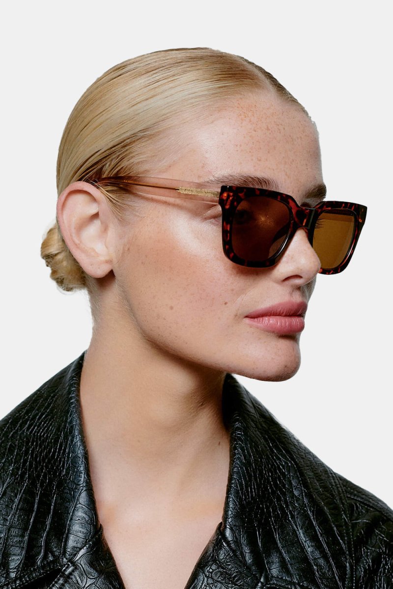 A Kjaerbede Nancy Sunglasses (Demi Tortoise Brown) | Sunglasses