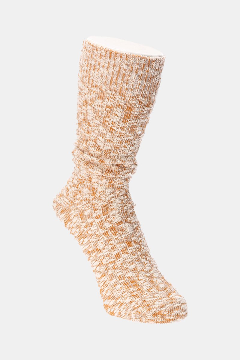 Anonymous Ism Light Weight Slub Crew Sock (Mustard) | Socks