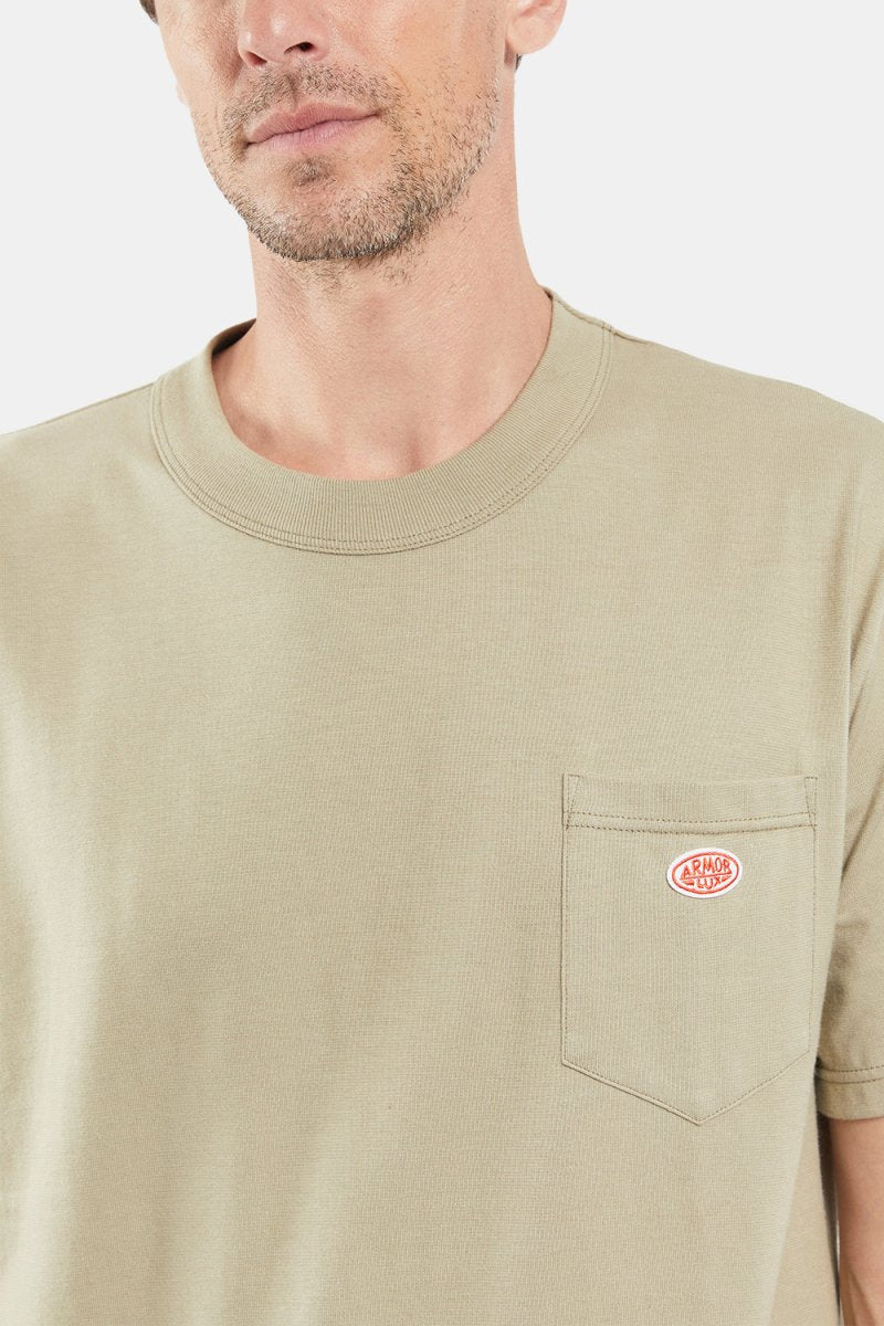 Armor Lux Heritage Organic Pocket T-paita (Argile) | T-paidat