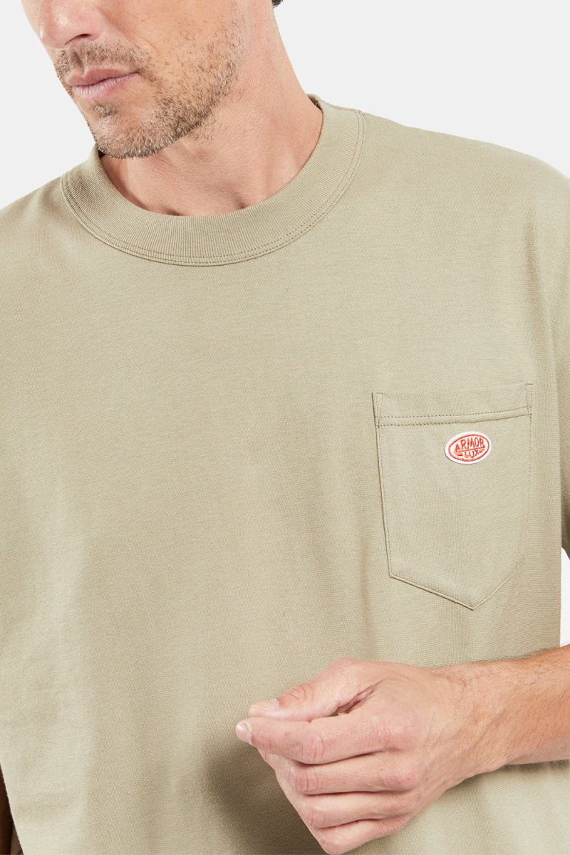 Armor Lux Heritage Organic Pocket T-paita (Argile) | T-paidat