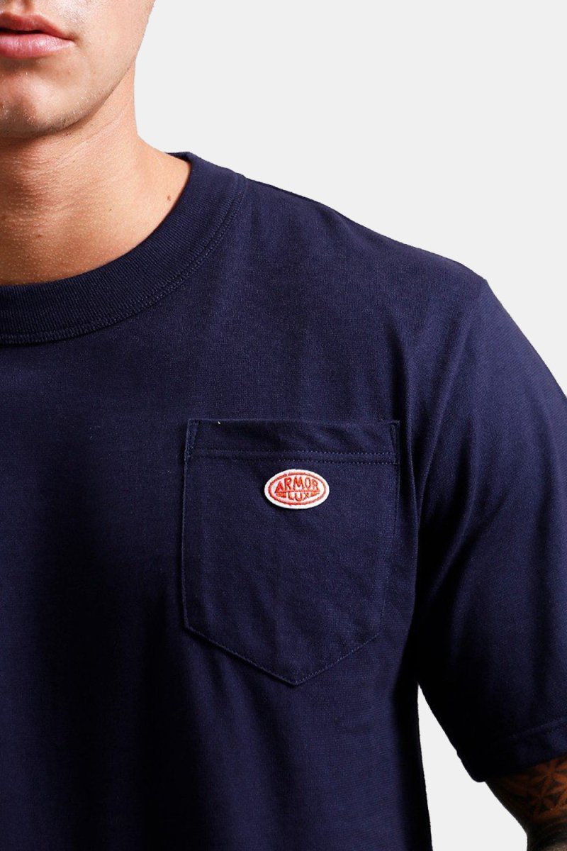 Armor Lux Heritage Pocket T-paita (Navire Blue) | T-paidat