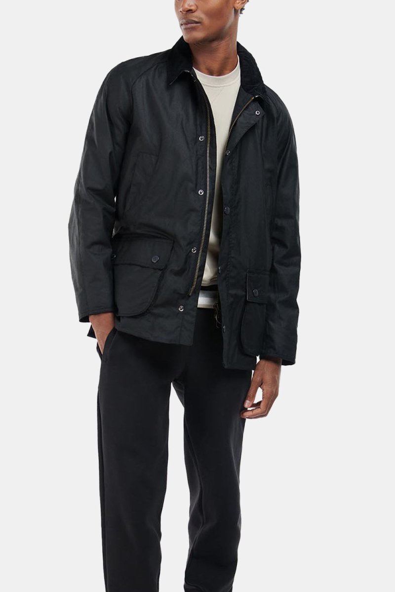 Barbour Bodey Waxed Jacket (Black/Grey Stone) | Jackets