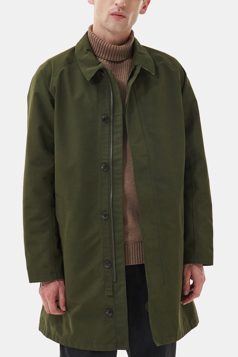 Barbour Cambridge Mac Jacket (Olive/Forest Mist) | Jackets