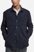 Barbour Marlow Tailored Wool Blend Overshirt (Navy Marl) | Paidat