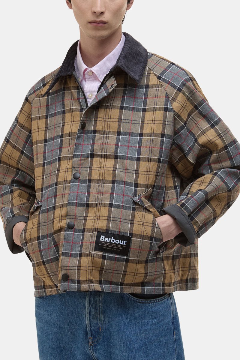 Barbour Oversized Reversible Transport Jacket (Asphalt) | Jackets